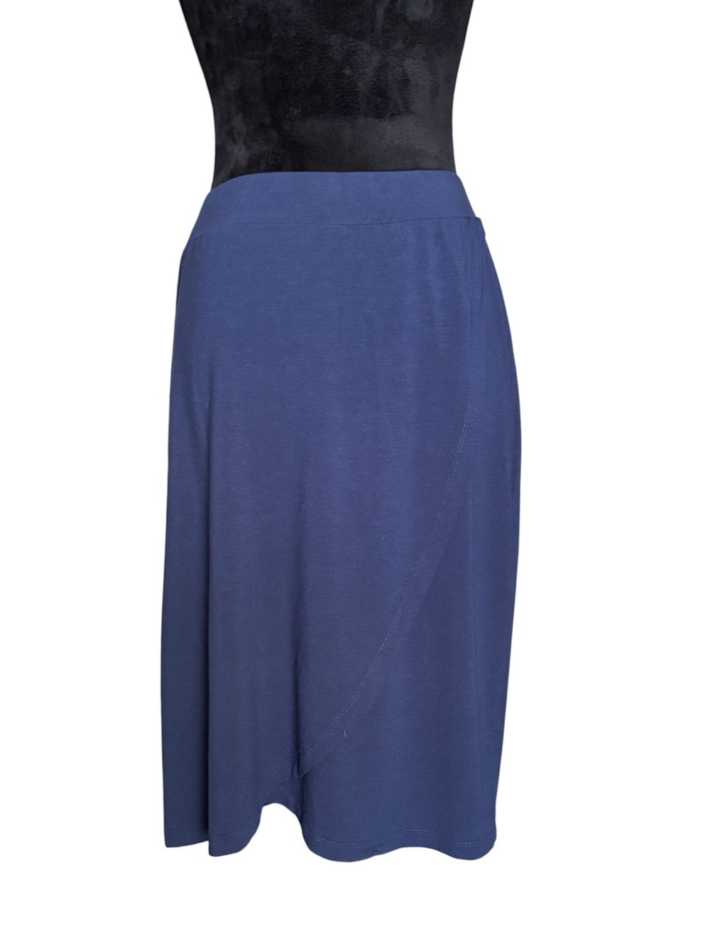 Tommy Bahama Navy Blue A-Line Soft Stretch Skirt Women’s Size XL